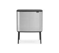 Brabantia Bo Touch Bin Cubo de Basura, Anti-huellas, 36 L, Acero Inoxidable, Acero Mate, 54x31.5x68 cm