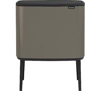 Brabantia Bo Touch Bin Cubo de Basura, Marrón, 11 + 23 litros