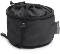 Brabantia - Bolsa para Pinzas - con Capacidad para 75 Pinzas - con Cordón de Cierre - se Fija al Tendedero, al Tendedero Giratorio o al Cinturón de Sus Pantalones - Matt Negro- 16 x 16 x 16 cm