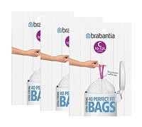 Brabantia - Bolsas de basura (12 L, 3 paquetes de 40 unidades, tipo C)
