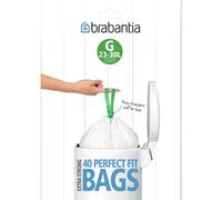 Brabantia Expendedor Bolsas de Basura, Blanco, 40 Bags