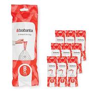 Brabantia Bolsas de Basura PerfectFit 10 lotes (Código B/5L) Extra Resistentes Bolsas con cinta de cierre (200 Bolsas)