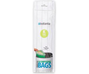 brabantia Bolsas de Basura PerfectFit - Biodegradables - 10L (K) - 10 unidades por rollo. brabantia