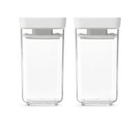 Brabantia Bote apilable 2 piezas TASTY+ 0.15 L Gris claro