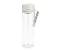 Brabantia - Make & Take Botella de Agua con Filtro 0.5L - Botella con Asa & Colador de Frutas - A Prueba de Fugas - Infusor - Transparente - Apta para Lavavajillas - Gris claro