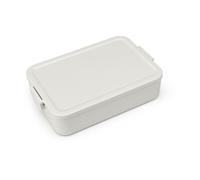 Brabantia - Make & Take Fiambrera Bento - Grande - Compartimentos Extraíbles - Tapa con Clips - Apta para Congelador, Microondas & Lavavajillas - Gris claro - 25,5 x 16,7 x 6,2 cm