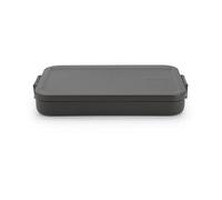 Brabantia Caja para almuerzo Make & Take plana. 1.1 L gris oscuro