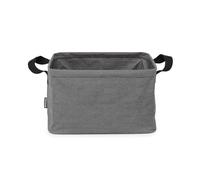 Brabantia - Cesta plegable para la colada 35 L - Cesta resistente al agua para ropa mojada y seca - Cesta para ropa y sábanas - Asas suaves - Lavado de ropa - Accesorio para el hogar - Pepper Black