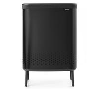 Brabantia Cesto de la ropa Bo high 2x45 L negro mate