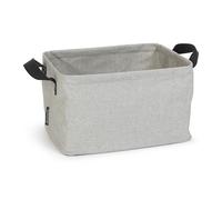 Brabantia - Cesto de la ropa plegable - Almacenamiento multifuncional - Se pliega - Revestimiento resistente al agua - Asas suaves para levantar - Gran volumen - Gris - 35L
