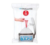 Brabantia Código Y Bolsas de basura formato expendedor, 20 L, 40 bolsas