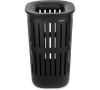 Brabantia Collect-It Cesta de la ropa 55L (Black), cesto ropa sucia para cocinas, baños o lavanderías, cesta colada para prendas, toallas o sábanas, set de 2 cestos robustos