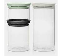 Brabantia conjunto de recipientes 21x10.4x20.2 cm transparente-mezcla de colores 100550