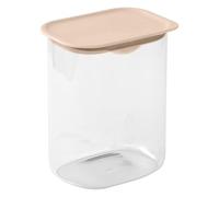 Brabantia Contenedor grande de almacenamiento de alimentos secos de 2 litros con cuchara medidora integrada, diseñado para cereales, avena o ingredientes para hornear en despensas