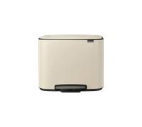 Brabantia - 121005 - Poubelle Bo Pedal Bin, 3 x 11 litres, Blanc