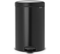 brabantia Cubo con Pedal Newicon, 20 Litros, con Cubo Interior de Plástico - Matt Black brabantia