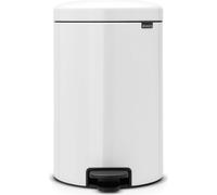 brabantia Cubo con Pedal Newicon, 20 Litros, con Cubo Interior de Plástico - White brabantia