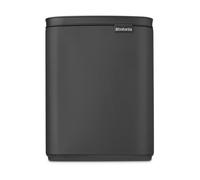 Brabantia Cubo de basura Bo 7 L Mineral Infinite Grey