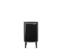 Brabantia - Cubo de basura Bo Hi 4 L con tapa de cierre suave, interior extraíble y asa de transporte - Adecuado para baño, dormitorio y oficina en casa - Matt Black