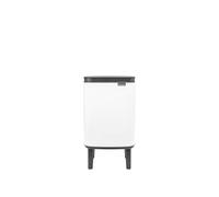 Brabantia - Cubo de basura Bo Hi 4 L con tapa de cierre suave, interior extraíble y asa de transporte - Adecuado para baño, dormitorio y oficina en casa - White