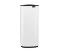 Brabantia Cubo de basura Bo Touch Bin 30 L – Soft-Touch, cubo extraíble, blanco