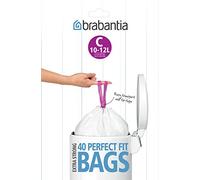 Brabantia Cubo de basura C, 10-12 L, 40 bolsas