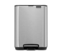 Brabantia Cubo de basura con pedal Bo 4 L Acero mate antihuellas