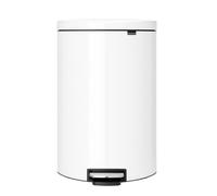 Brabantia Cubo de basura con pedal FlatBack 40L Brabantia. Blanco 40 litros