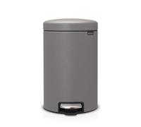 Brabantia Cubo de Basura de Pedal, Mineral Gris hormigón, 12 litros