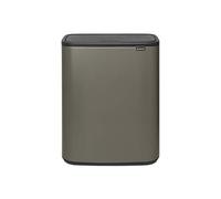 Brabantia Cubo de basura, Platinum, 2 x 30 l