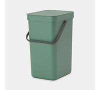 Brabantia Cubo de Basura, Stainless Steel, Verde Abeto, 12L