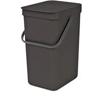Brabantia cubo de basura, stainless steel, verde abeto, 12l