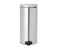 brabantia Cubo de Pedal Newicon, 30 Litros, con Cubo de Plástico - Matt Steel Fingerprint Proof brabantia