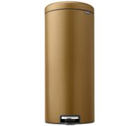 brabantia Cubo de Pedal Newicon, 30 Litros, con Cubo de Plástico - Warm Brass brabantia