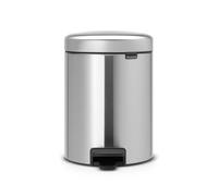 Brabantia NewIcon cubo de basura con pedal 5l - acero mate