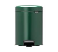 brabantia Cubo con Pedal Newicon, 5 Litros, Cubo Interior de Plástico - Pine Green brabantia
