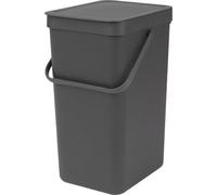 Brabantia Ordenar y ordenar Go cubo de basura 16l - gris