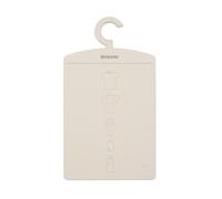 Brabantia Doblador camisetas con gancho, organizador ropa para doblar camisas y jerséis, accesorio para ahorrar espacio en el armario, Soft Beige, 38,2 x 0,5 x 21,3 cm