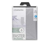 Brabantia - Funda Protectora para Mesa de Planchar, Gris (Metallizzato), 124x45 cm, 1 Unidad