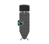 Brabantia Ironing Board C Mesa de Planchar, Denim Black, 124x45 cm | Plegable, Para Generadores de Vapor, Altura Ajustable, Base Antideslizante, Estable, Ergonómica, con Bloqueo de Seguridad