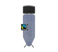 Brabantia Ironing Board Mesa de Planchar C Plegable, Denim Blue, 124x45 cm | Para Generadores de Vapor, Altura Ajustable, Base Antideslizante, Superficie Estable, Ergonómica, con Bloqueo de Seguridad