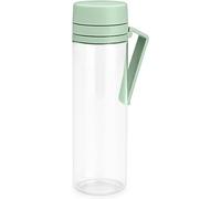 Brabantia - Make & Take Botella de Agua con Filtro 0.5L - Botella con Asa & Colador de Frutas - A Prueba de Fugas - Infusor - Transparente - Apta para Lavavajillas - Verde (Jade Verde)