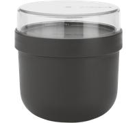 Brabantia Make & Take - Recipiente Redondo para Desayuno 0,5 L, Plástico - Dark Grey Brabantia
