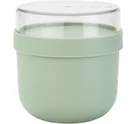 Brabantia Make & Take - Recipiente Redondo para Desayuno 0,5 L, Plástico - Jade Green Brabantia
