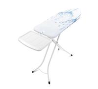 Brabantia - Mesa de Planchar C - con Soporte Sólido Unidad de Vapor - Universal Ajustable - para Diestros y Zurdos - No se Desliza y No Araña - Plegable - Cotton Flower - 124x45 cm