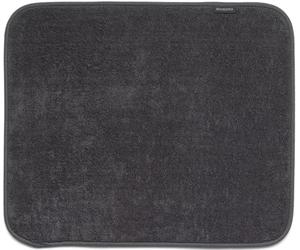 Brabantia Microfibre Dish Drying Mat Escurridor para Fregadero, Dark Grey | Para Encimera, Microfibra Gruesa, Muy Absorbente, Plegable, Apto para Lavadora, Para Vajilla y Utensilios