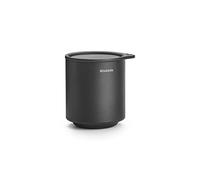Brabantia - Mindset Bote de Almacenaje - óptimo para Organizar Artículos Pequeños - Tapa Higiénica de Tacto Suave - Resistente a la Corrosión - Accesorio de Baño - Infinite Gris - 9,5 x 8 x 9,5 cm