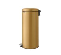 brabantia Cubo de Pedal Newicon, 30 Litros, con Cubo de Plástico - Warm Gold brabantia