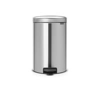Brabantia NewIcon - Cubo de basura de pedal de 20 litros, acero, color acero mate