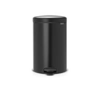 Brabantia NewIcon - Cubo de basura de pedal de 20 litros, color negro mate